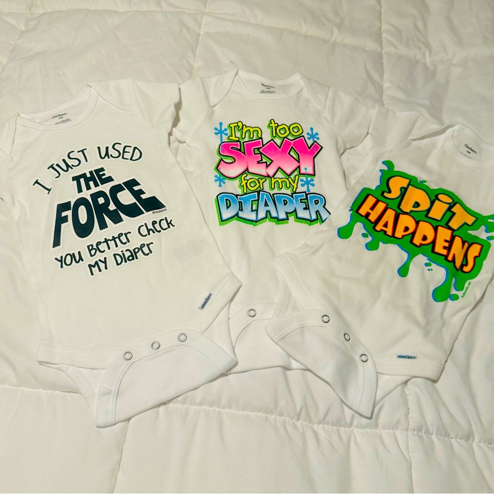 NEW!! Gerber Baby Onesie Bundle 3-6months